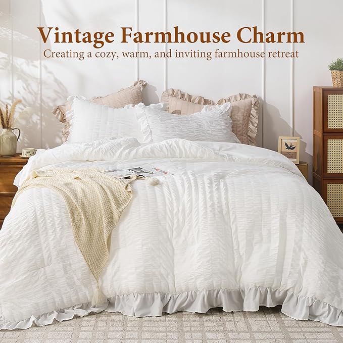 JOLLYVOGUE King Size Comforter Set, Lightweight & Fluffy Bedding Sets King - Image 2