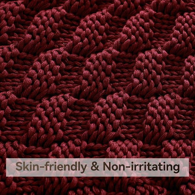 Knitted Weighted Blanket Kids, No Beads Heavy Blanket 36” x 48'' 5lbs, - Image 4