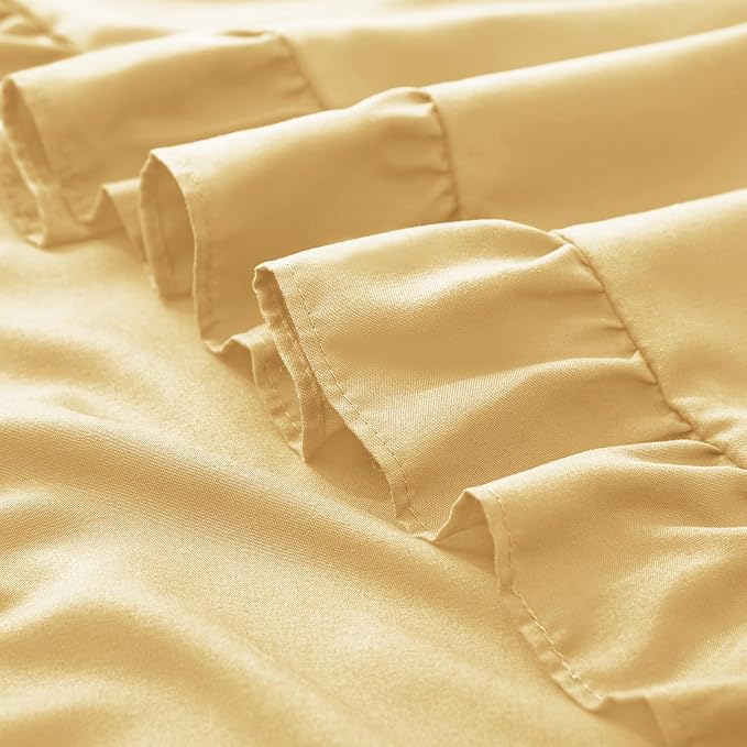 KKJIAF Ruffle Pillow Cases Queen Size Set of 2, Ruffled Pillow Covers - Image 6