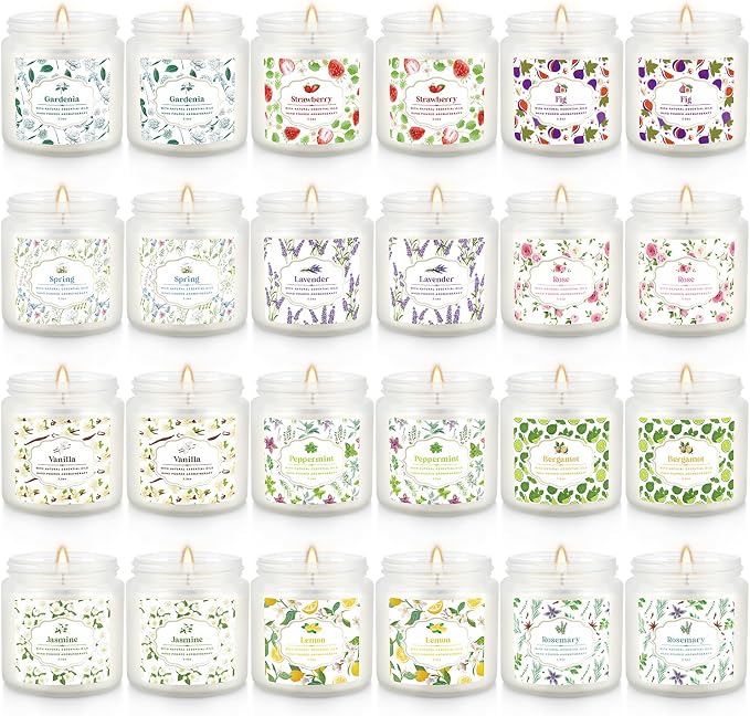 Scented Candle Set 24 Pack, Candle - Image 2