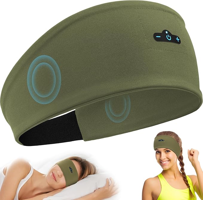 Sleep Headphones Bluetooth Headband by TOPIEI