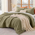 MUXHOMO King Size Comforter Set, All Season Ultra Soft Down Alternative Bedding by MUXHOMO
