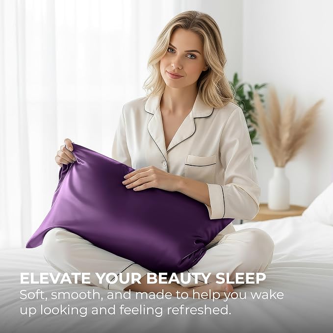 Pure Bedding Satin Pillowcase 2 Pack - Image 5
