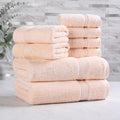 Superior Egyptian Cotton 8-Piece Towel Set, Guest Bath Decor Essentials by SUPERIOR