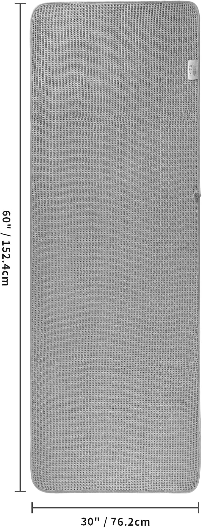 POLYTE 430 GSM Microfiber Oversize Quick Dry Lint Free Bath Towel, 60 x 30 in - Image 3