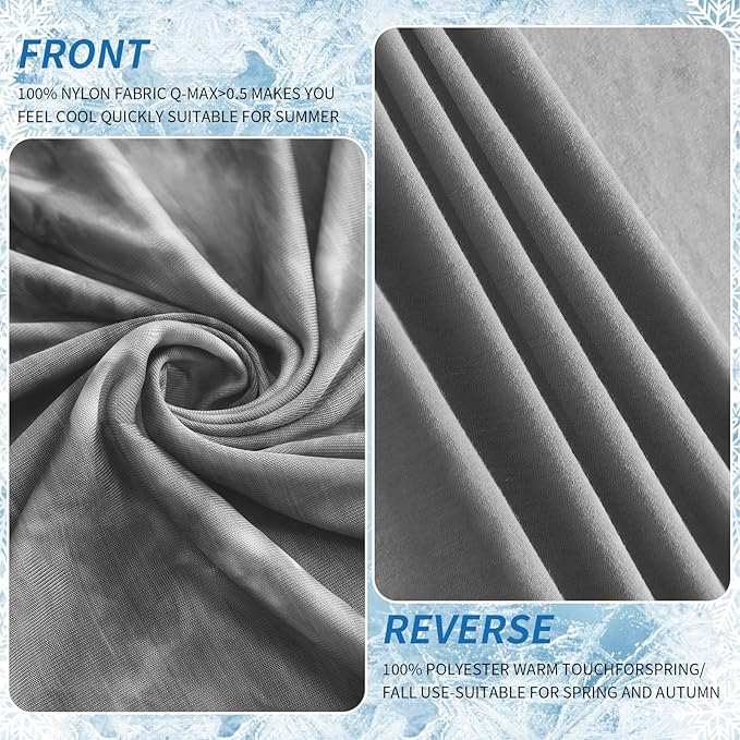 Guohaoi Cooling Blanket for Hot Sleepers and Night Sweats, Decortive Tie Dye - Image 3