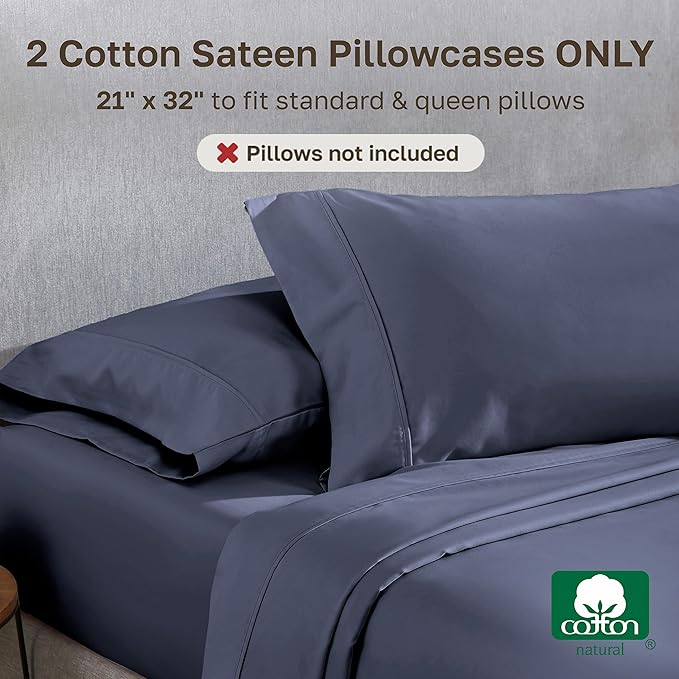 California Design Den Standard Queen Size Pillowcase Set - Image 3