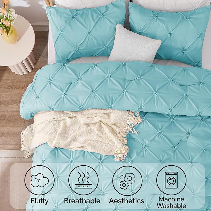 BEDELITE Macaron Blue Queen Comforter Set - Image 5