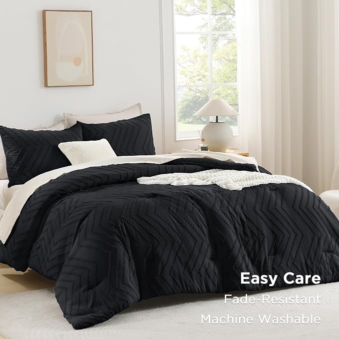 Andency Black Twin/Twin XL Comforter Set, Twin Bed Comforter - Image 3