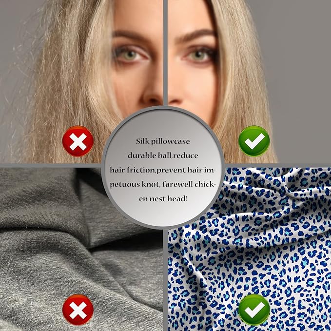 Mulberry Silk Pillowcase for Hair and Skin Standard Size Leopard Print Pillow - Image 5