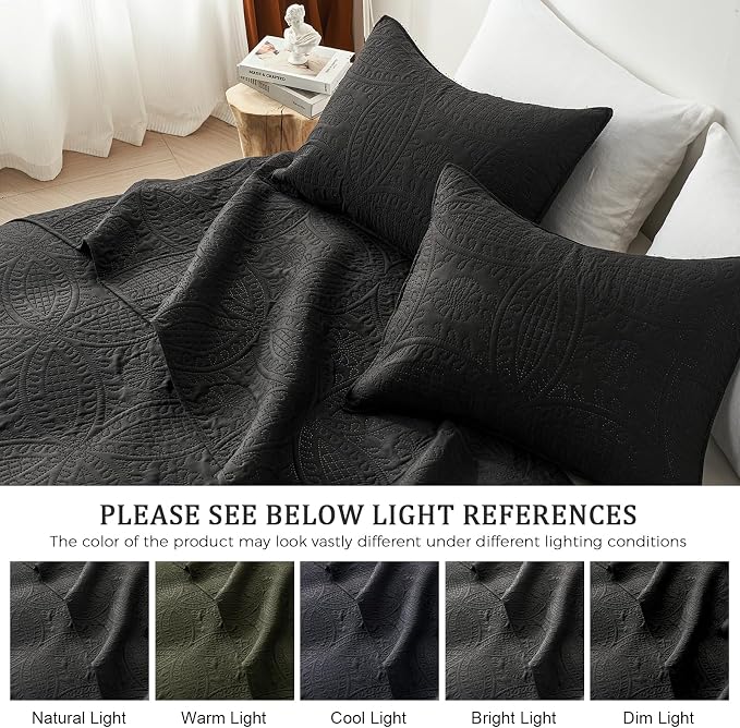 akkialla Twin Quilt Bedding Set, Lightweight Soft Bedspread Coverlet, Modern - Image 5