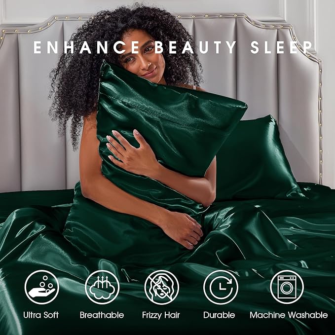 FreshCulture Satin Sheets Full Size - Image 7