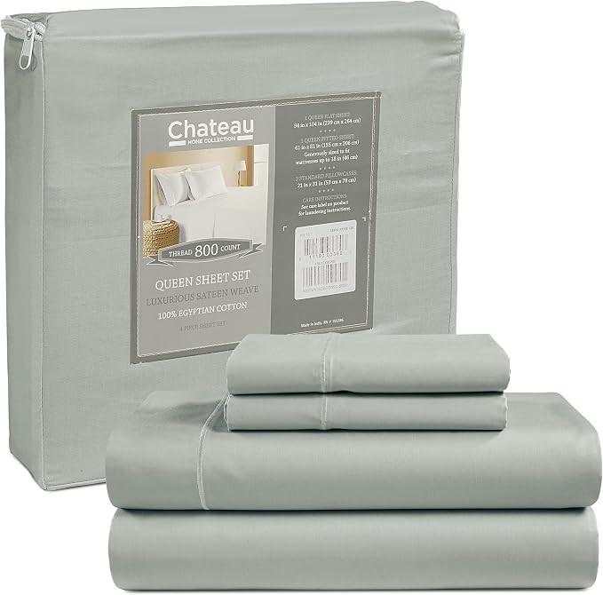Deep Pocket Full Sheets Set, Egyptian Cotton Sheets Full Size Bed Set - Image 9
