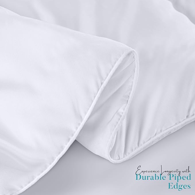 Utopia Bedding Full Comforter Duvet Insert, Quilted White Comforter - Image 6