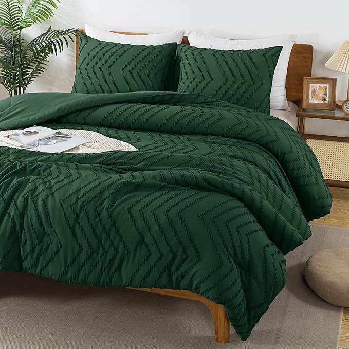 Andency Emerald Green Twin/Twin XL Comforter Set, Twin Bed Comforter - Image 3