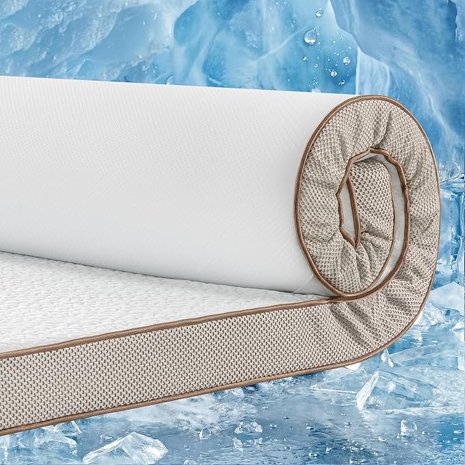 BedStory Cooling Mattress Topper Full Size, 3 Inch Gel Infused Memory Foam by BedStory