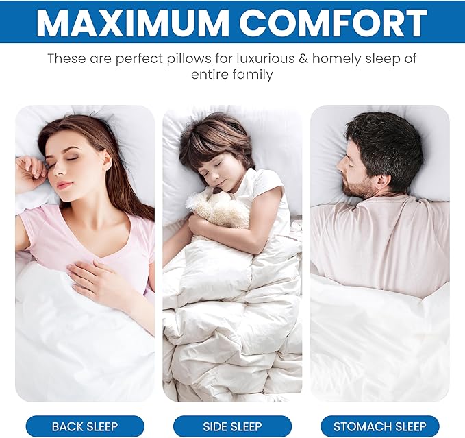 Utopia Bedding Bed Pillows for Sleeping, King Size, Hotel Pillow, Cooling - Image 6