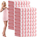 SmoothNovelty 16 Pack Microfiber Bath Towels Bulk 27'' x 60'' Oversized Size by SmoothNovelty