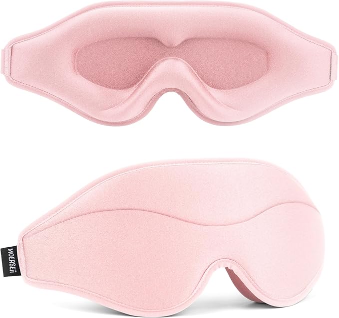 Sleep Mask - Total Blackout 3D Sleeping Mask, Super Lightweight & Silky Soft by MOEASEii