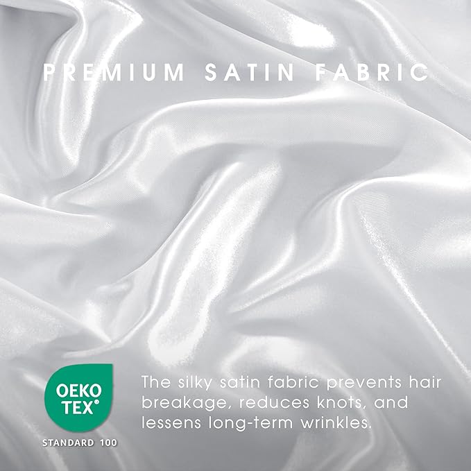 FreshCulture Satin Sheets Twin Size Bed Set - Image 5