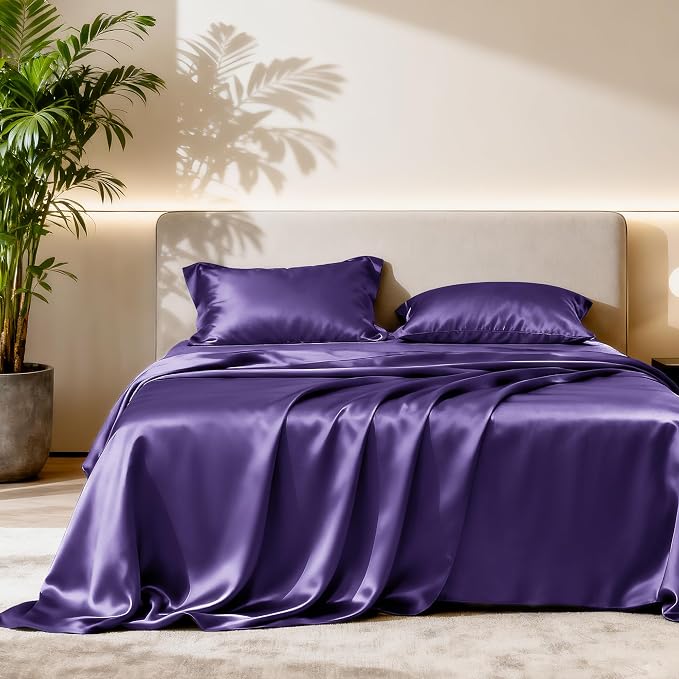 Love's cabin Full Size Satin Sheet Sets by Lovescabin