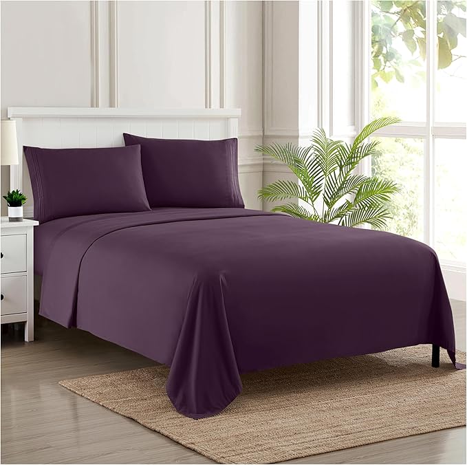 Twin Sheets - Breathable Luxury Sheets - 1800 Supreme Collection Extra Soft by SweetHomeCollection