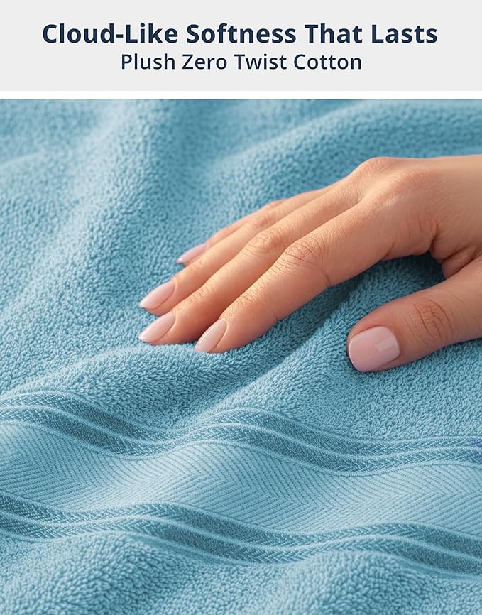 LANE LINEN Luxury Bath Towel Set - Image 3