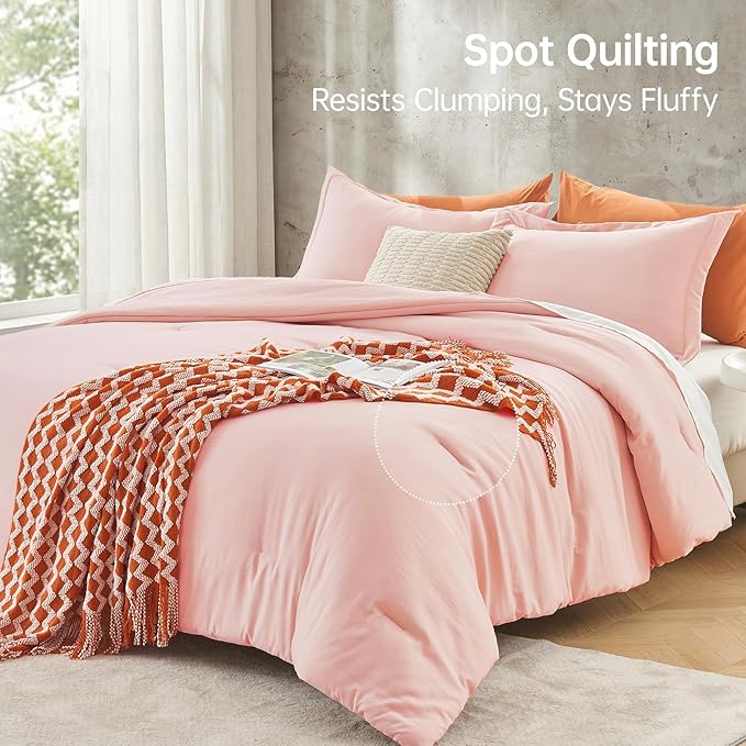 MUXHOMO Queen Comforter Set, All Season Ultra Soft Down Alternative Bedding - Image 5