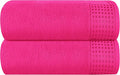 GLAMBURG 100% Cotton Oversized 2 Pack Bath Sheets 35x70, Ultra Soft Highly by GLAMBURG