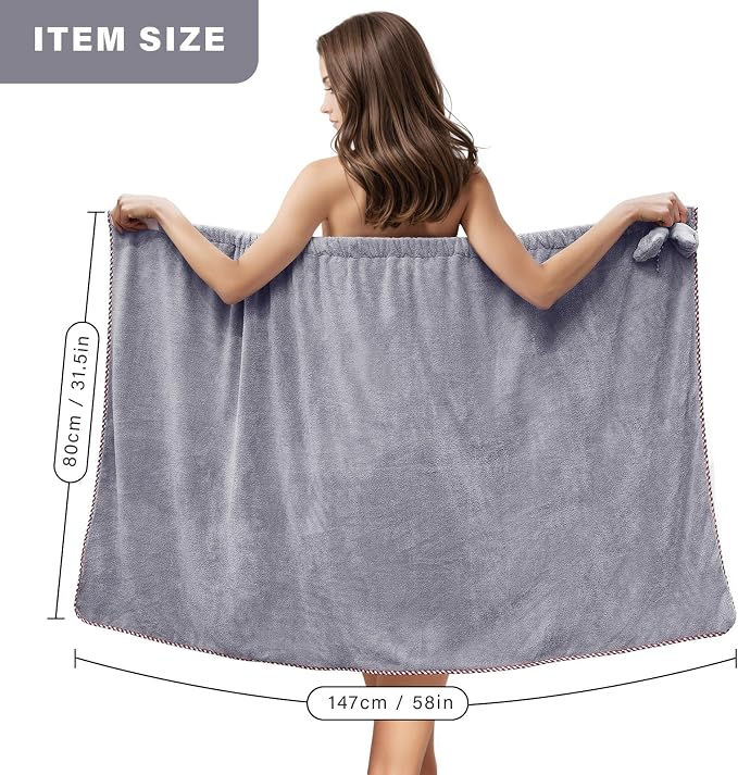 GOSCHE Bath Wrap Towels for Women - Image 2
