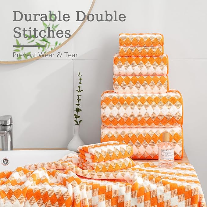 4 Piece Extra Large Bath Towel Set Oversized Bath Sheet 35"x70" Bathroom Towel - Image 6