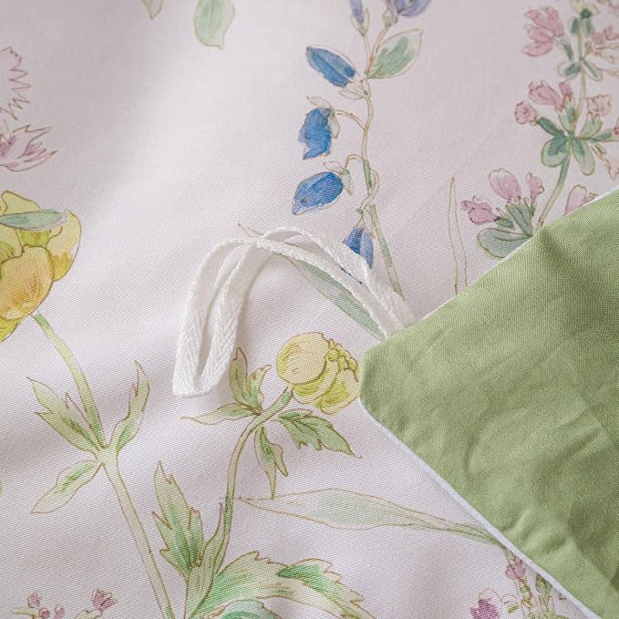 OAITE Duvet Cover Set Twin Size Floral Pattern Ultra Soft 100% Cotton Duvet - Image 8