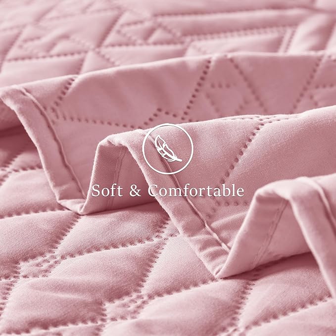 akkialla Full/Queen Quilt Set, Boho Geometric Pattern, Soft All-Season Bedding - Image 6