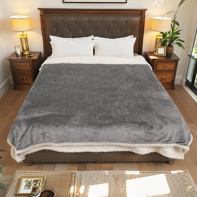 LaffyLo Heated Throw Blanket 50 x 60, Fast Heating Electric Blanket, Dual-Sided - Image 8