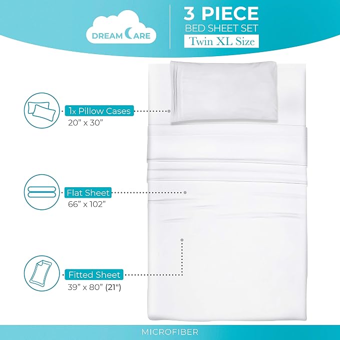 DREAMCARE Twin XL Sheet Sets - Image 4