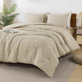 Andency Light Khaki California King Comforter Set, Boho Cal King Soft Warm by Andency