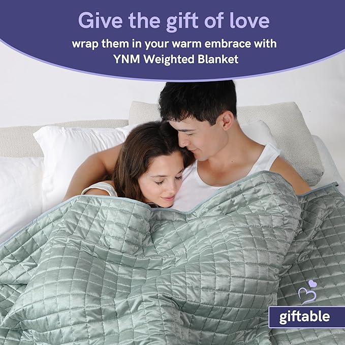 YnM Cooling Weighted Blanket for Adults, 15lbs Heavy Bed Throw Comforter - Image 7
