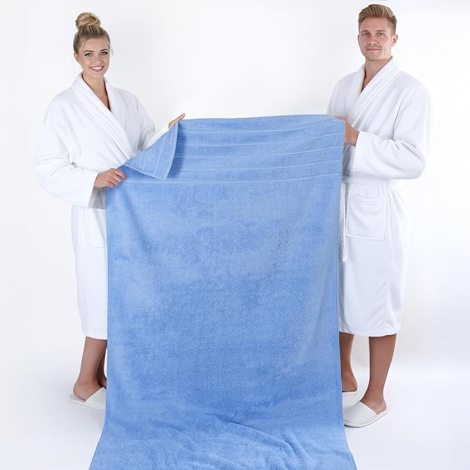 American Soft Linen 35x70 Jumbo Large Bath Towel, 600 GSM 100% Cotton Turkish - Image 5