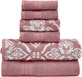 Modern Threads Amaris 6-Piece Reversible Yarn Dyed Jacquard Towel Set by ModernThreads