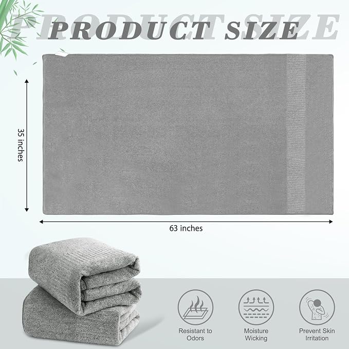 SEISSO Bath Towels, Extra Absorbent & Quick Drying Towels - Image 2