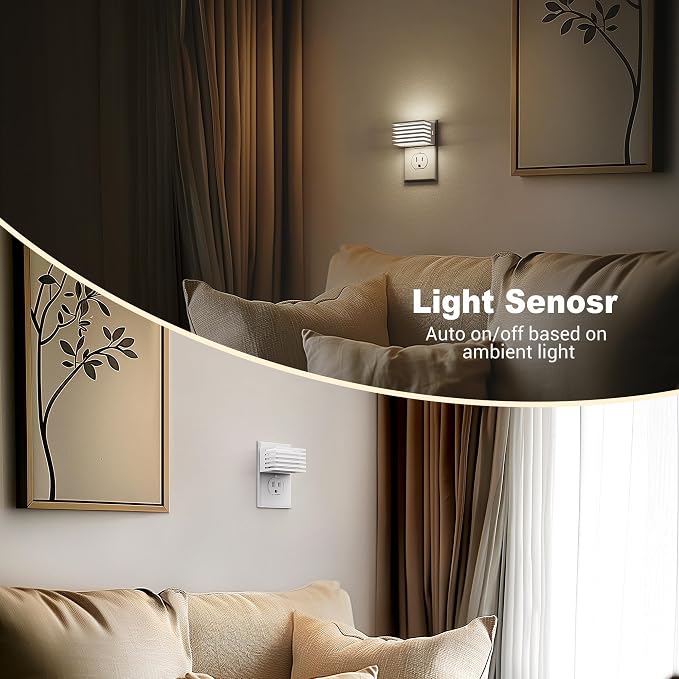 JandCase LED Night Light, Night Lights Plug into Wall - Image 3