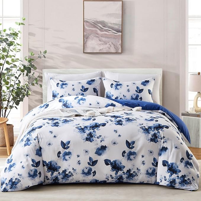 Cupocupa Duvet Cover King Size Set Boho Floral Pattern King Duvet Cover Set - Image 2