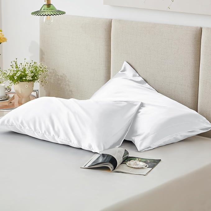 Love's cabin Satin Pillowcase Set of 2 Queen Size 20x30, Cooling Pillow Covers - Image 5