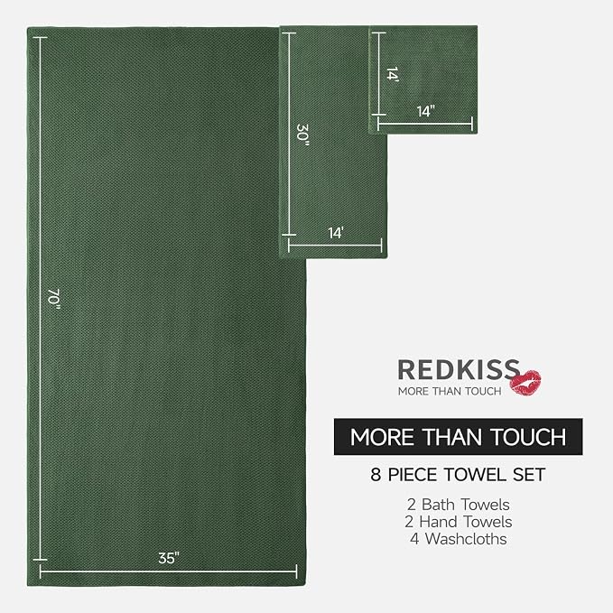 REDKISS Premium Towel Set of 8 - Image 3