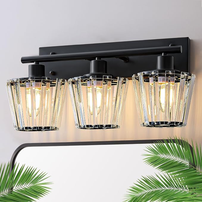Bathroom Light Fixtures, 3-Light Vanity Light by Unknown