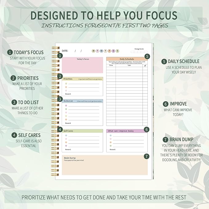 ADHD Daily Planner with Hardcover - Image 4