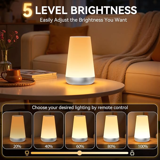 Auxmir Night Light for Kids Baby, 2500mAh13 RGB Colors & 5 Brightness, Portable - Image 3
