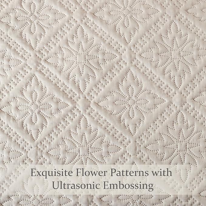 Exclusivo Mezcla Queen Quilt Bedding Set, Lightweight Soft Bedspreads Coverlets - Image 5