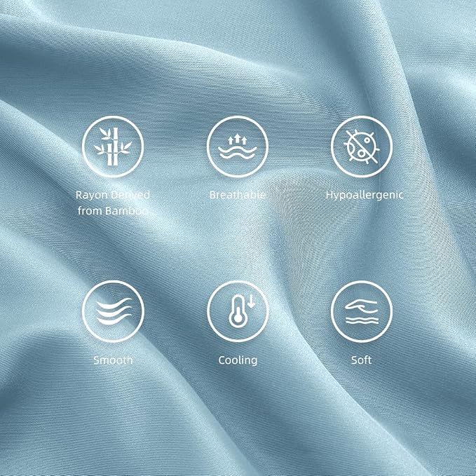 Standard Pillowcases, Cooling Viscose from Bamboo Pillow Covers - Image 5