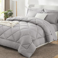 CozyLux King Size Comforter Set French Grey by CozyLux